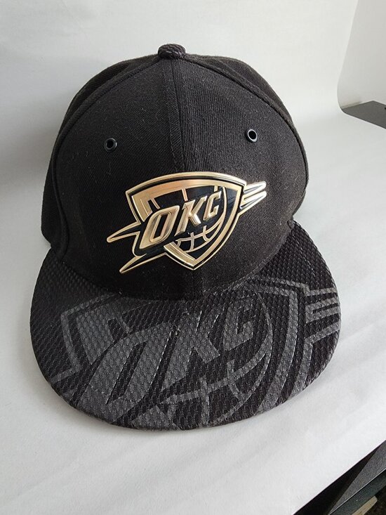 59Fifty Other - OKC Hat New Era 59FIFTY OKC Thunder Black Gold Snakeskin Fitted Hat 7 1/8